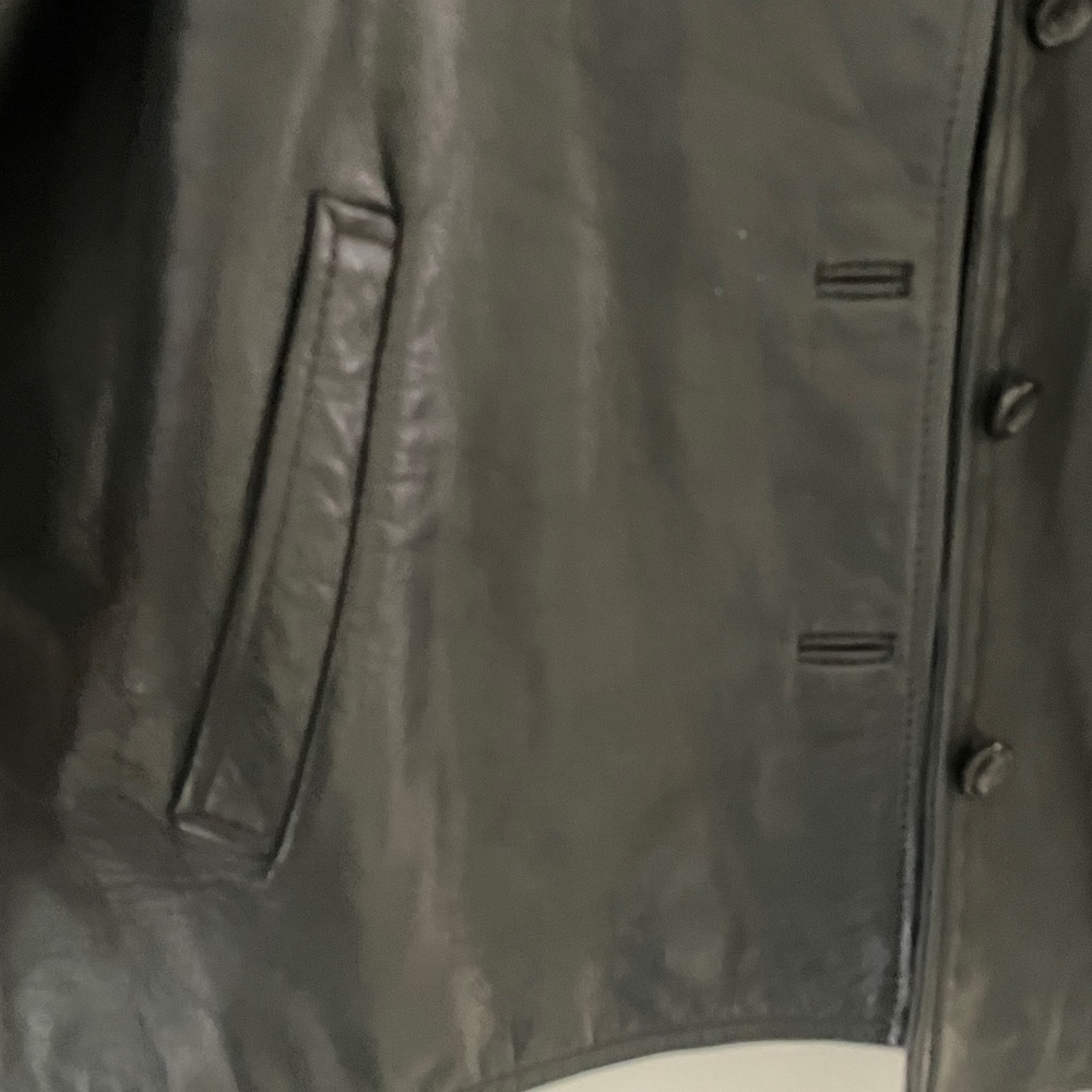 J. Crew Black Leather Jacket M - Picture 4 of 11